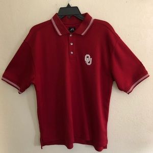 Men’s University of Oklahoma polo shirt size L